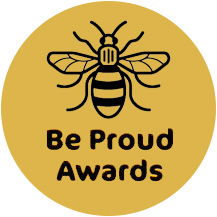 Be Proud Awards logo.